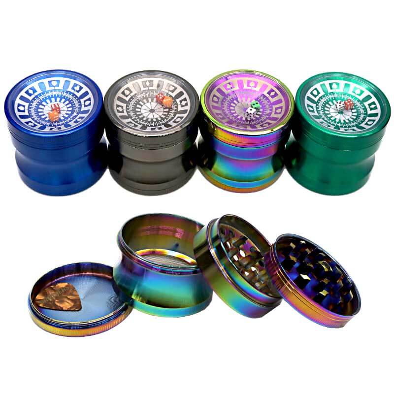 Crushers Concave Body Dice 4 Part Grinder (GR231) | 63mm | Assorted Colors product image